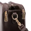  Bolsa Transversal Couro Lezard Marrom Escuro /Couro Marrom Escuro - imagem 7