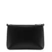 Bolsa Transversal Couro Lezard Preto/Couro Preto Tramado - imagem 3