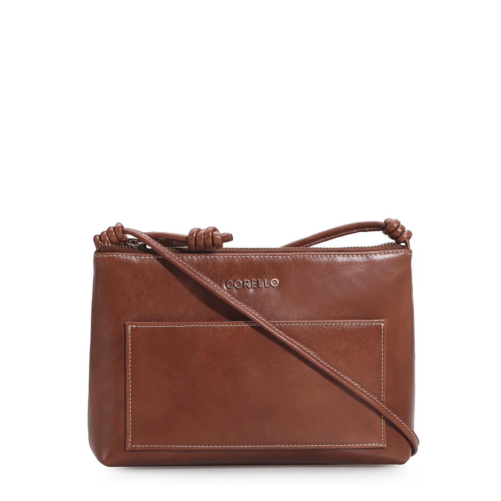 Bolsa Transversal Couro Marrom