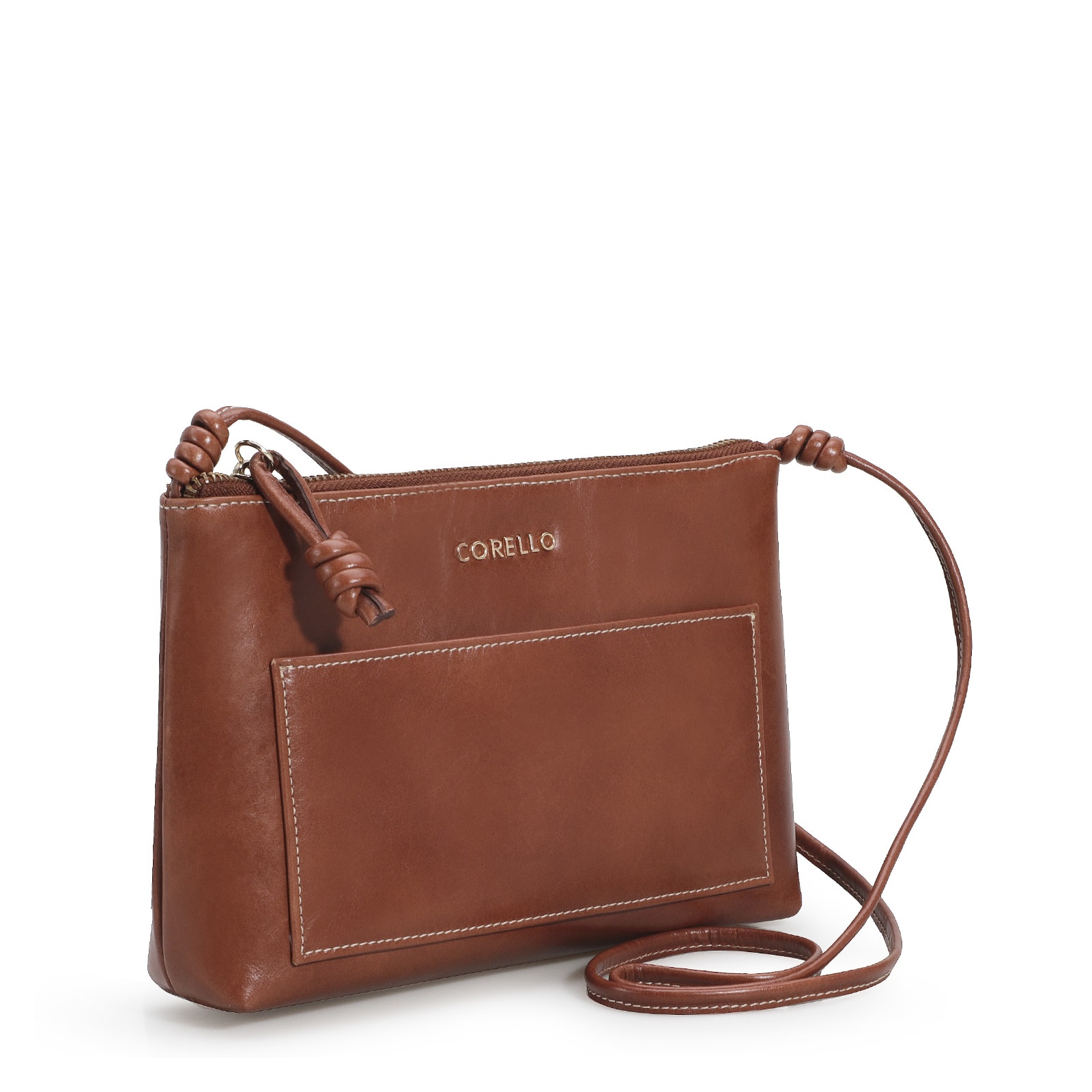 Bolsa Transversal Couro Marrom