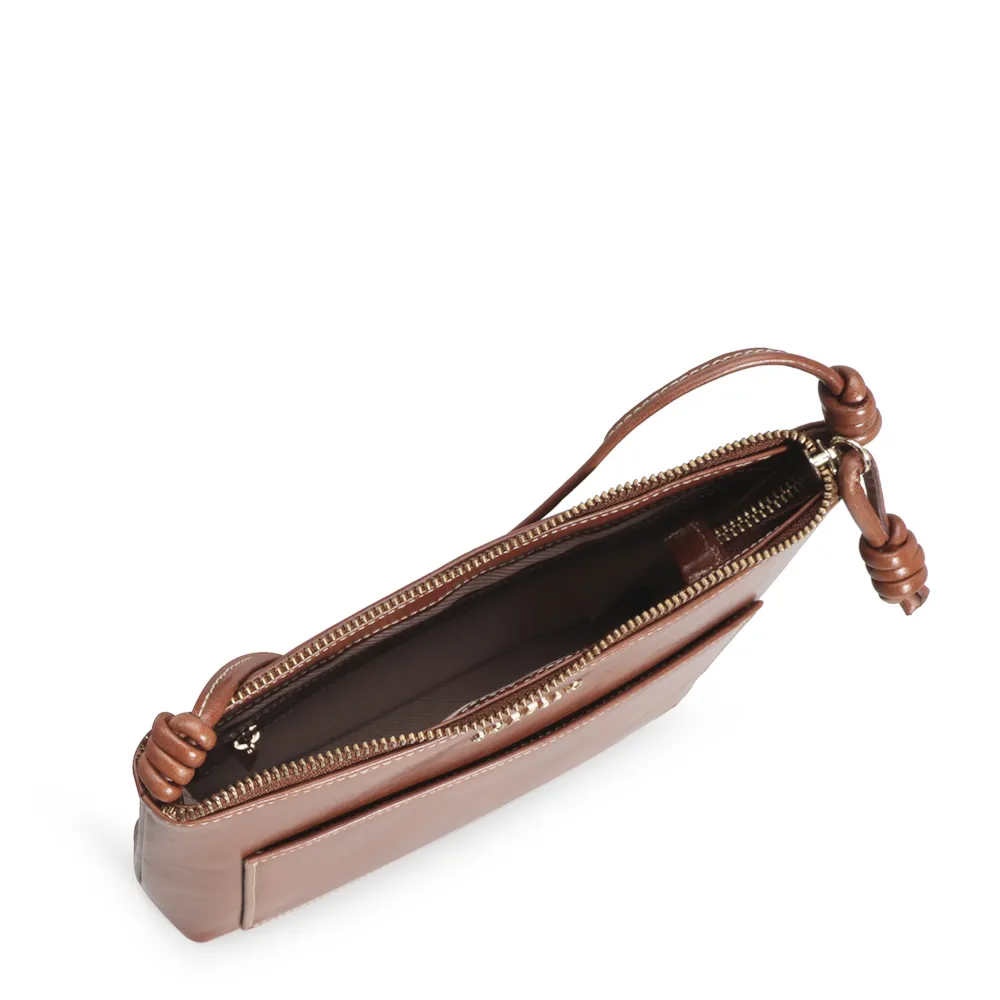 Bolsa Transversal Couro Marrom - imagem 4