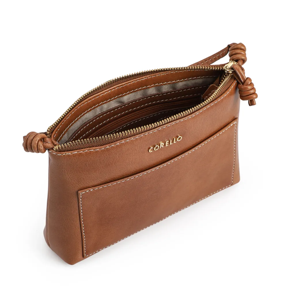 Bolsa Transversal Couro Marrom - imagem 4