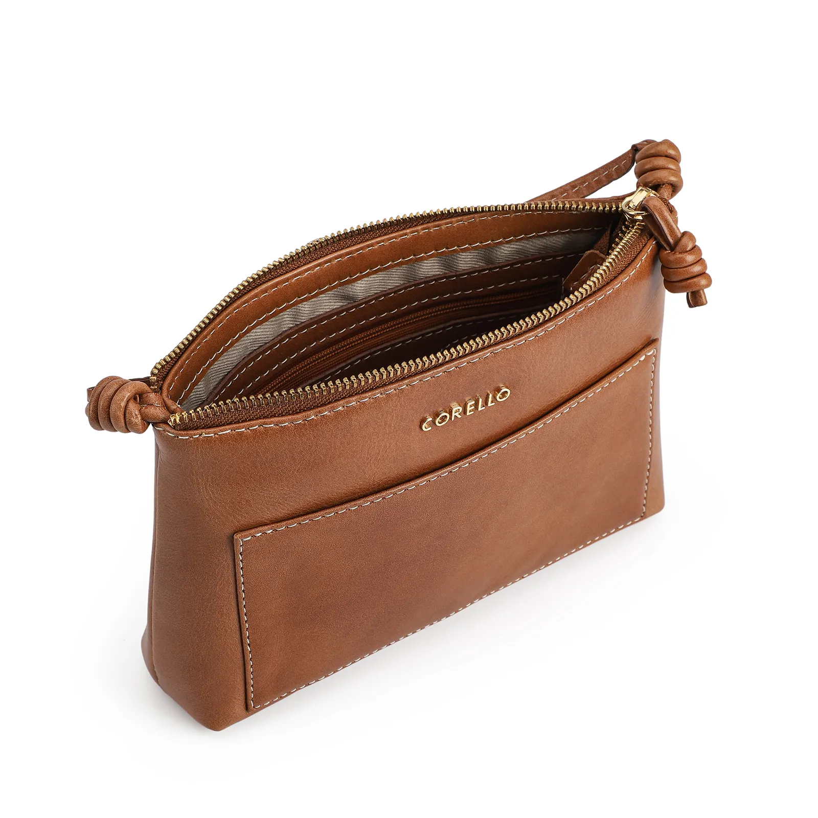 Bolsa Transversal Couro Marrom