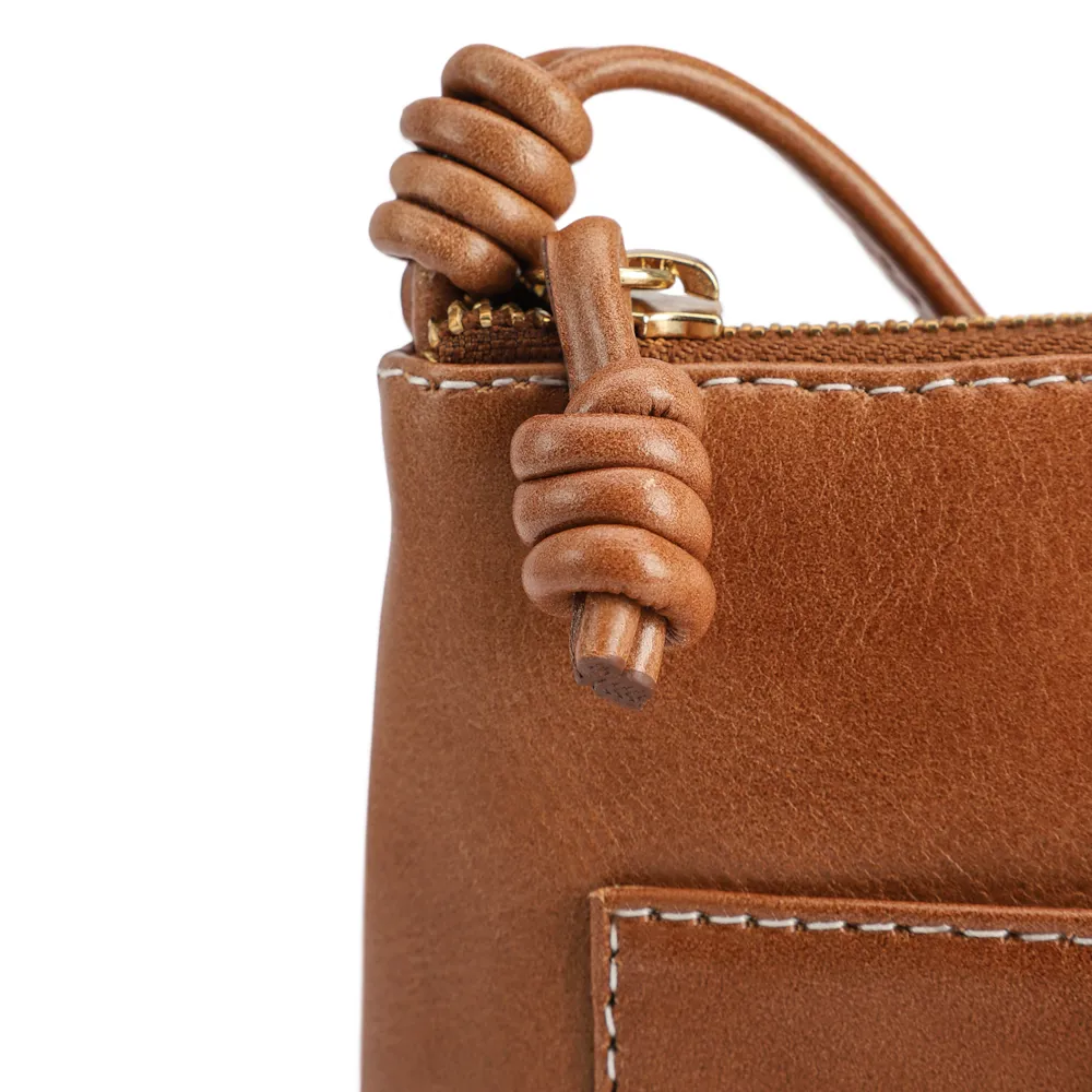 Bolsa Transversal Couro Marrom - imagem 5