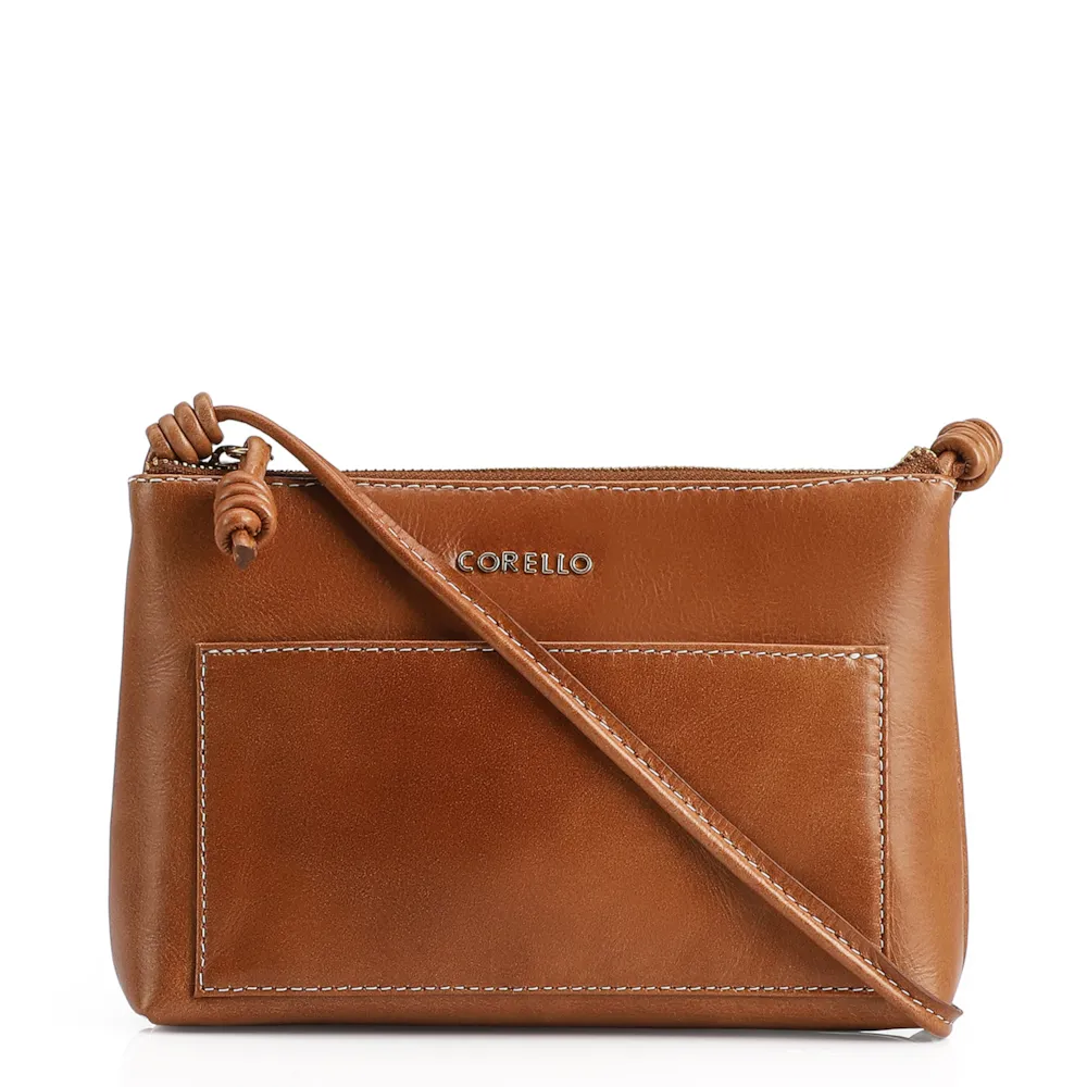 Bolsa Transversal Couro Marrom