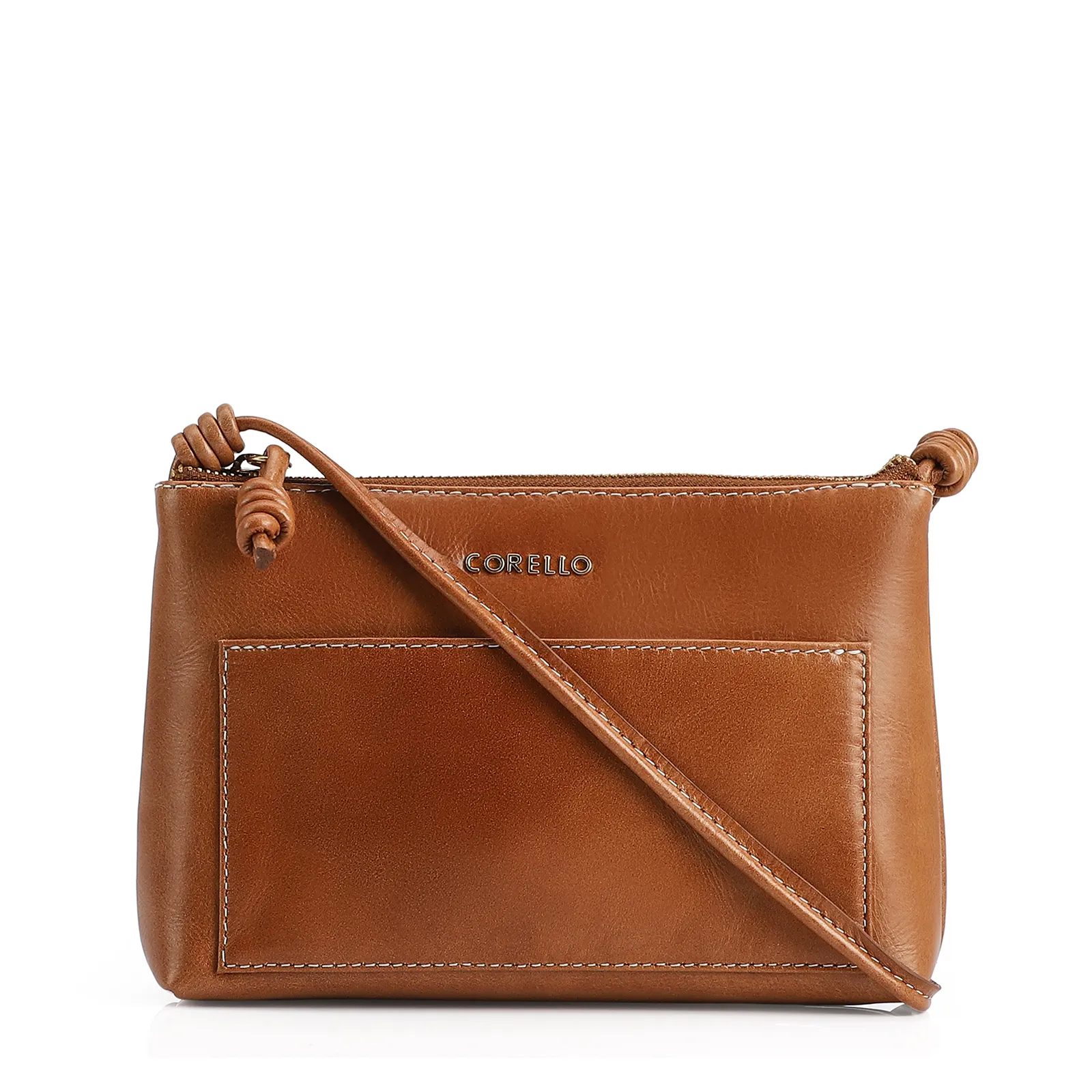 Bolsa Transversal Couro Marrom