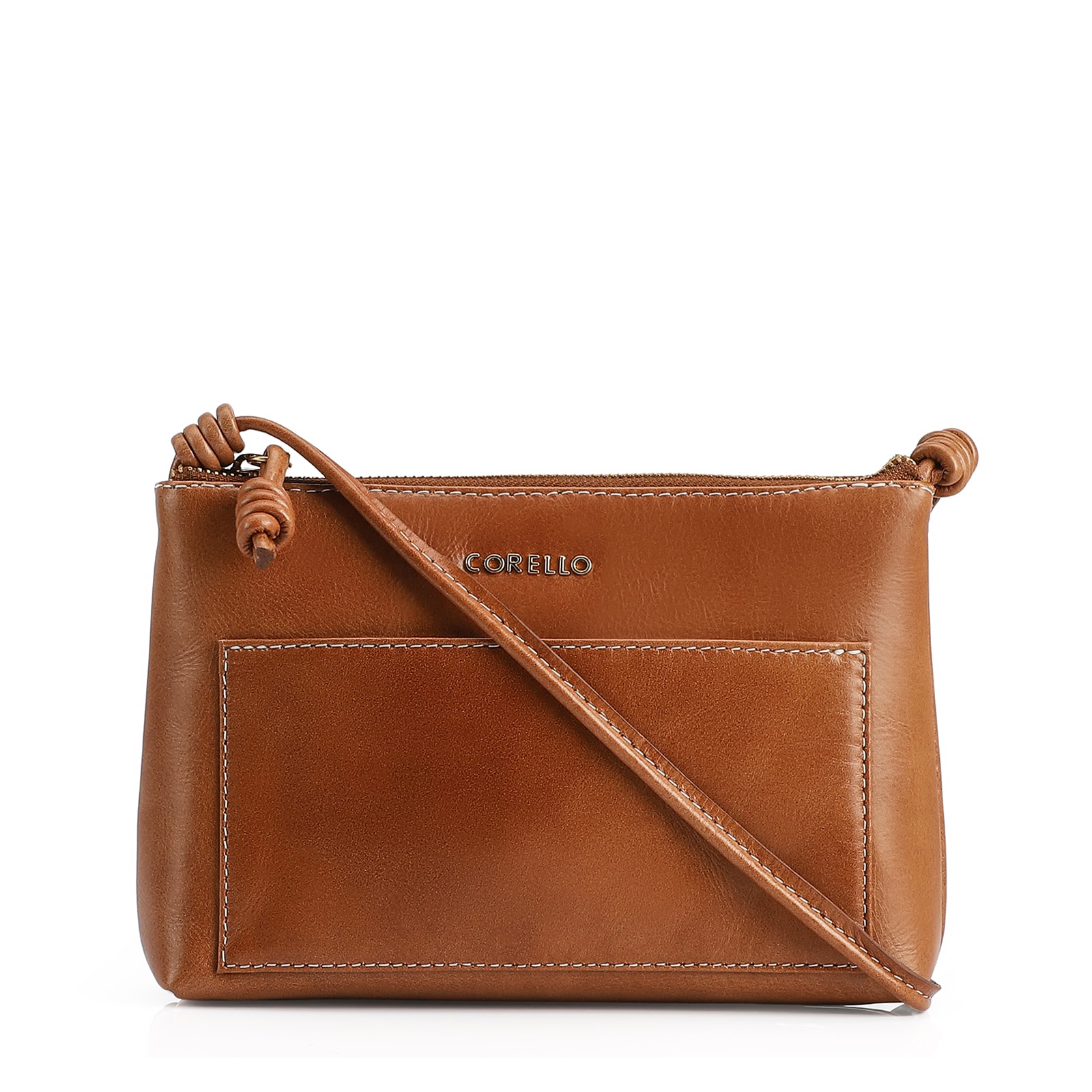 Bolsa Transversal Couro Marrom
