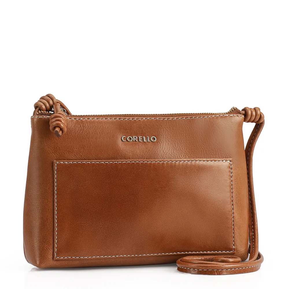 Bolsa Transversal Couro Marrom - imagem 2