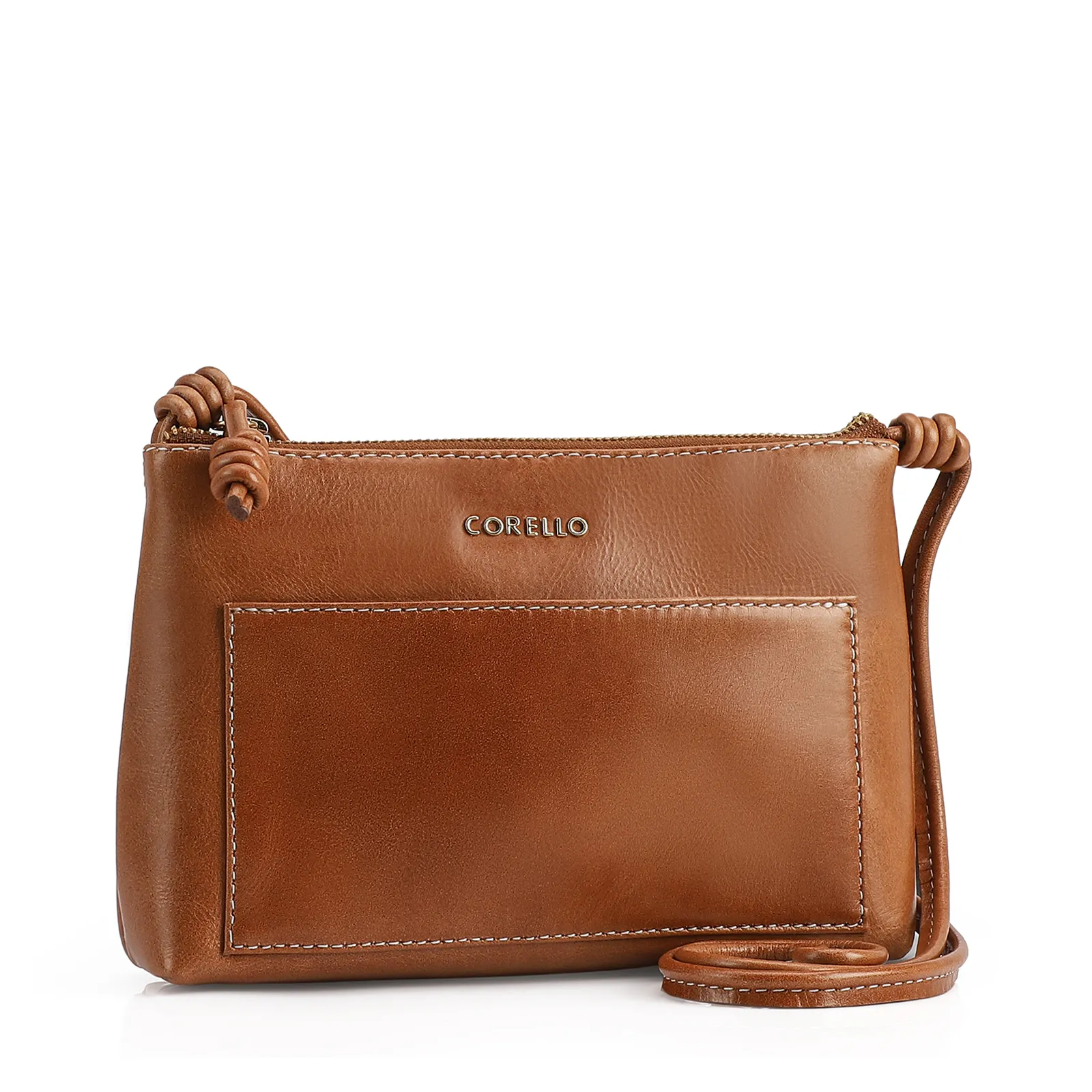 Bolsa Transversal Couro Marrom