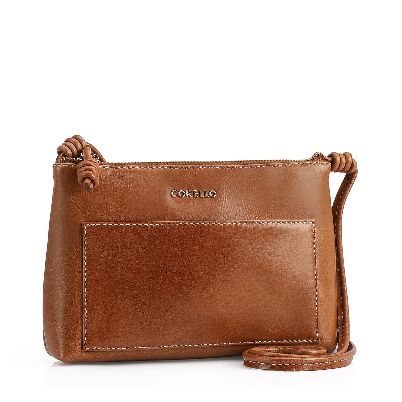 Bolsa Transversal Couro Marrom