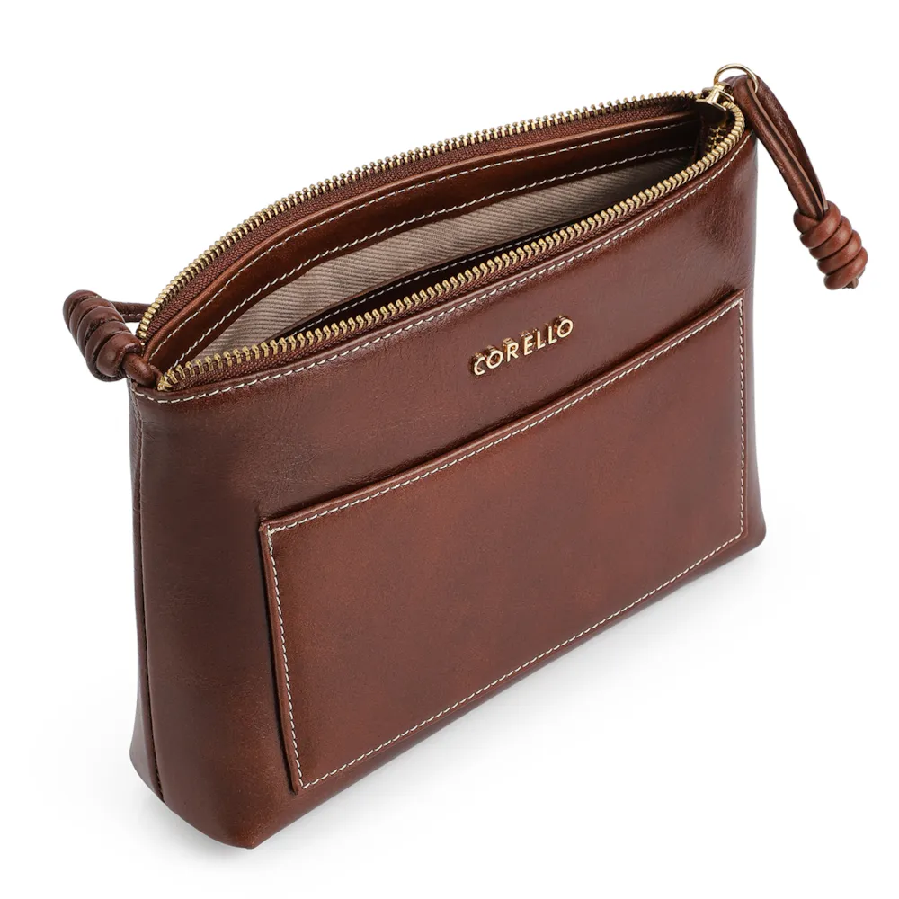 Bolsa Transversal Couro Marrom - imagem 4