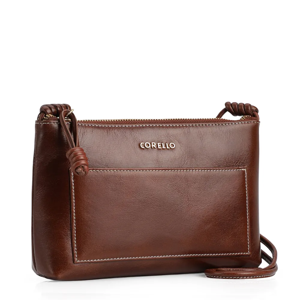 Bolsa Transversal Couro Marrom - imagem 2