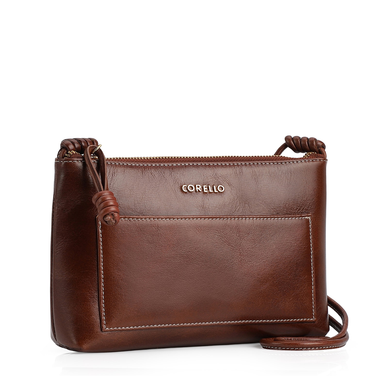 Bolsa Transversal Couro Marrom