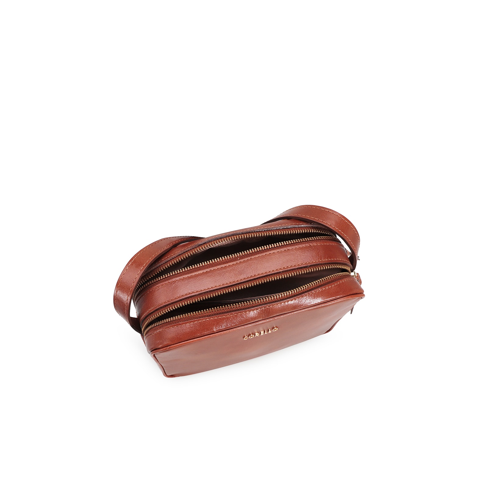 Bolsa Transversal Couro Marrom