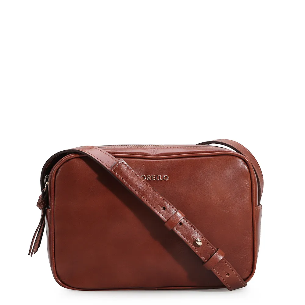 Bolsa Transversal Couro Marrom