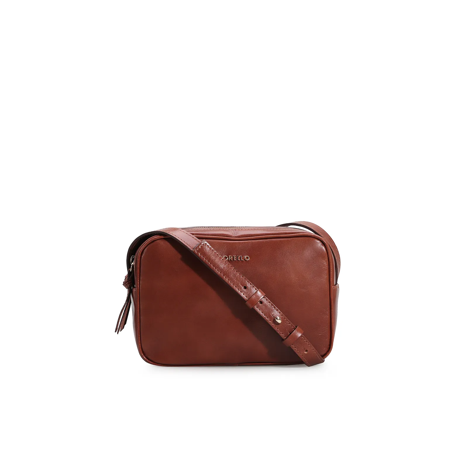 Bolsa Transversal Couro Marrom
