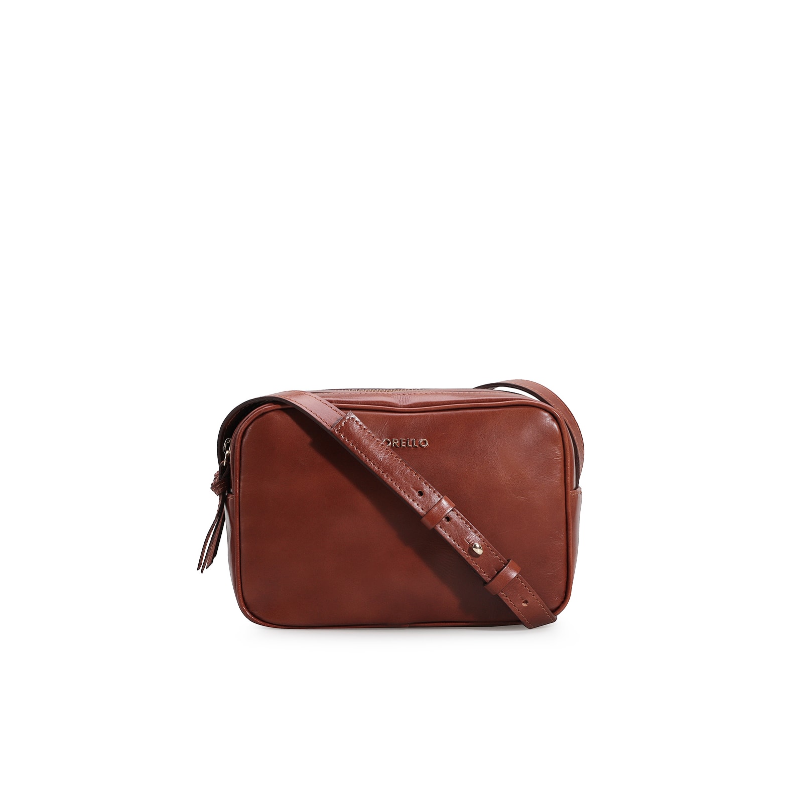 Bolsa Transversal Couro Marrom