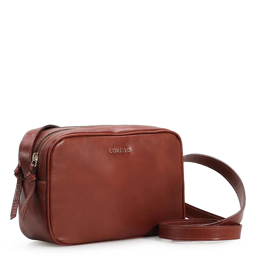 Bolsa Transversal Couro Marrom - imagem 2