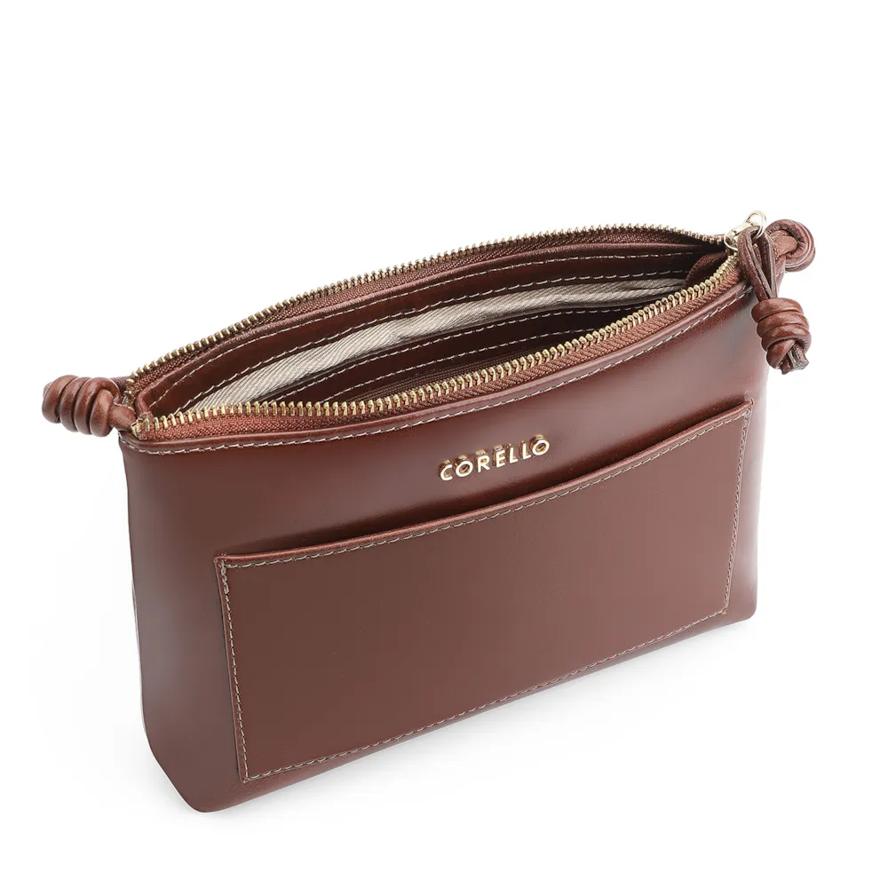 Bolsa Transversal Couro Marrom - imagem 4