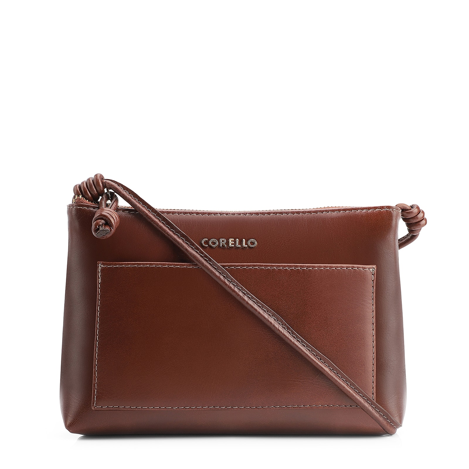 Bolsa Transversal Couro Marrom