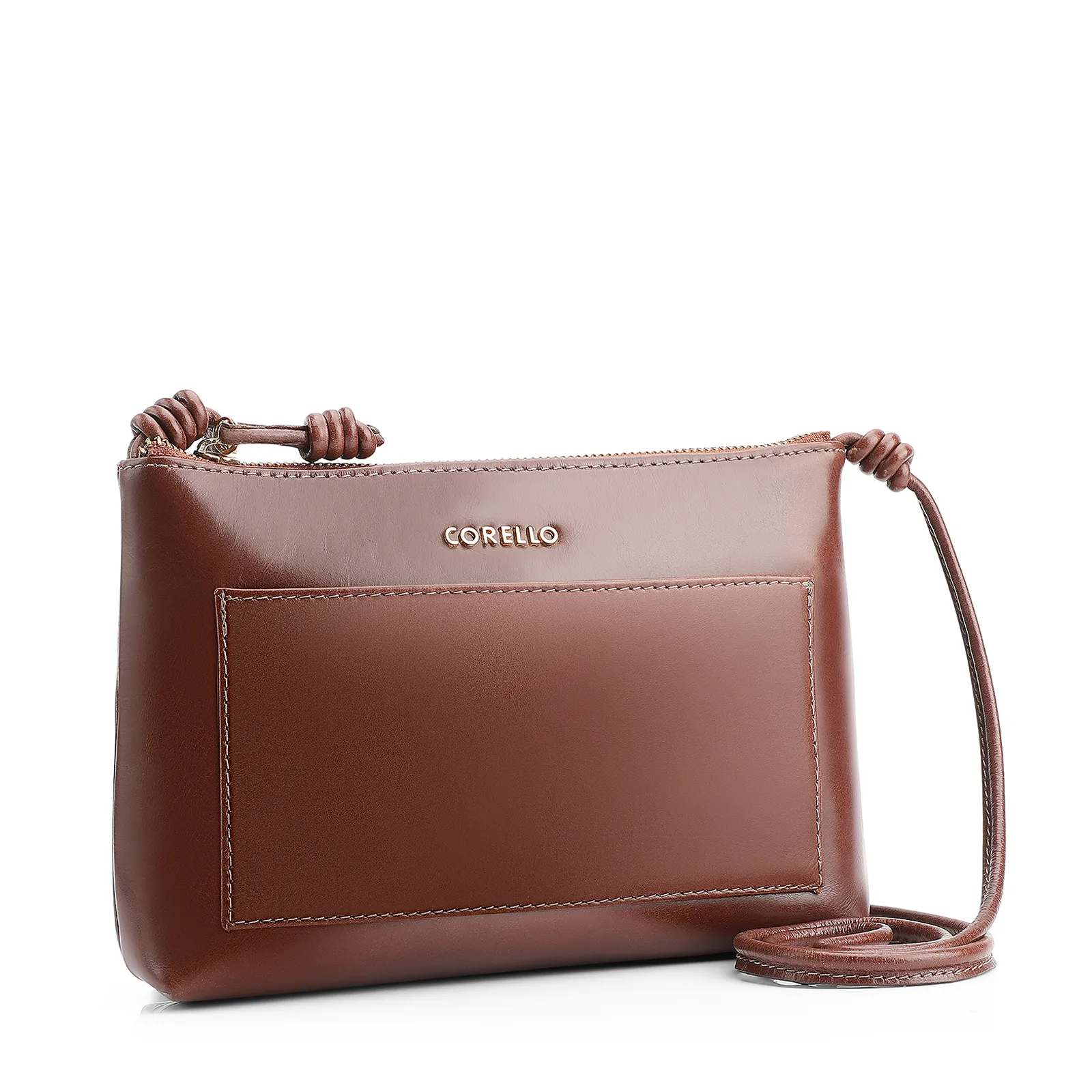 Bolsa Transversal Couro Marrom