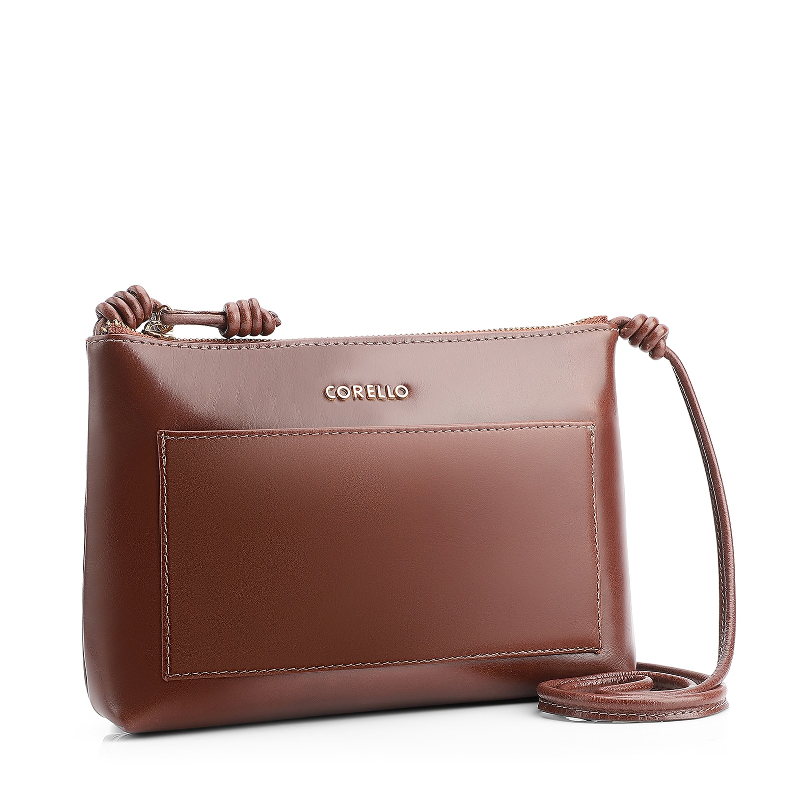 Bolsa Transversal Couro Marrom