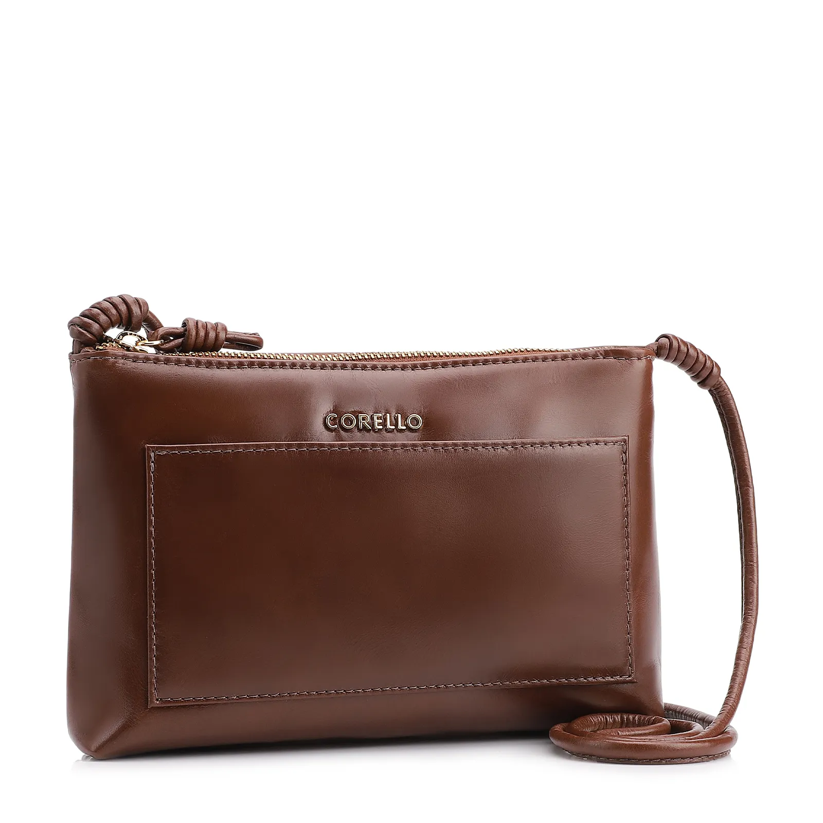 Bolsa Transversal Couro Marrom