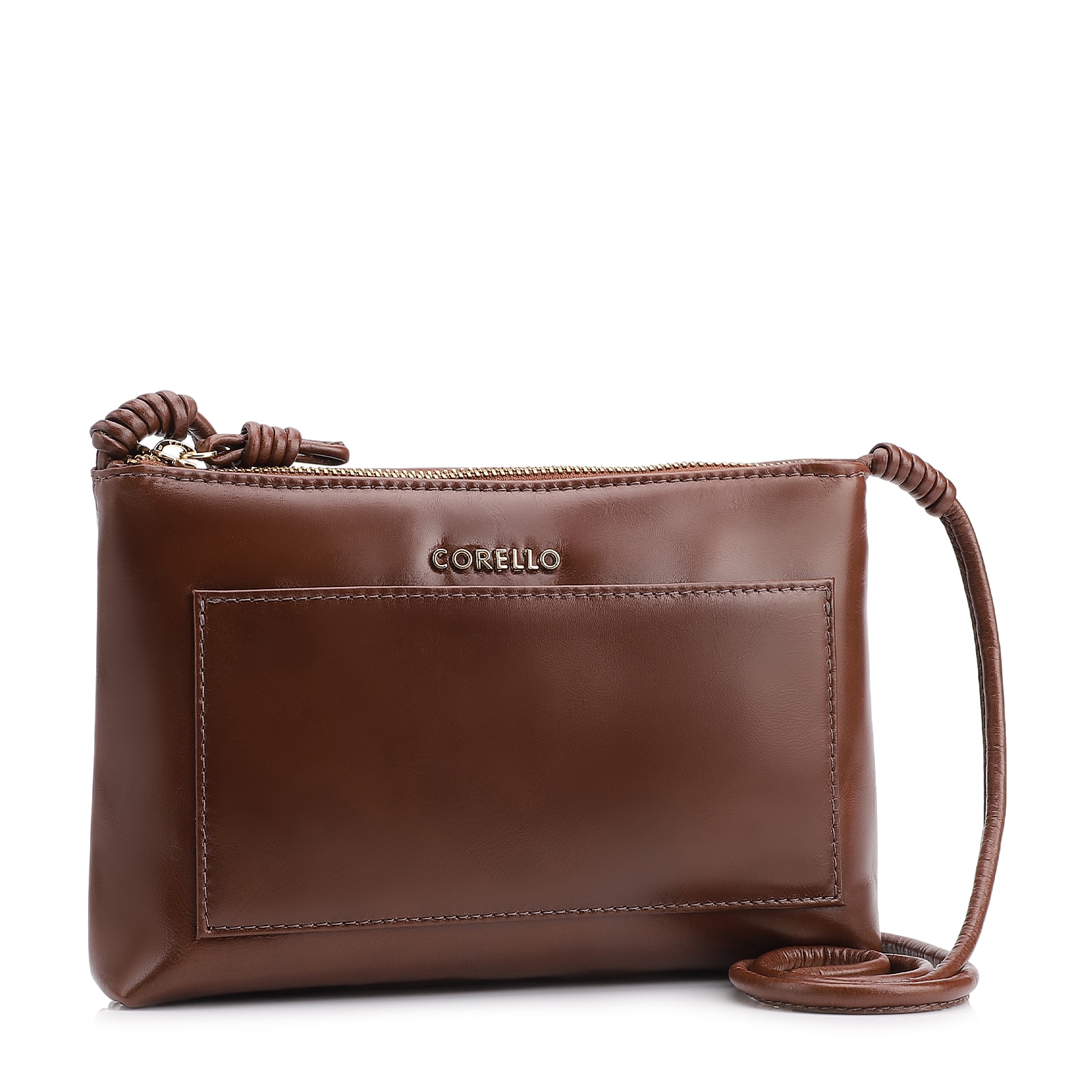 Bolsa Transversal Couro Marrom
