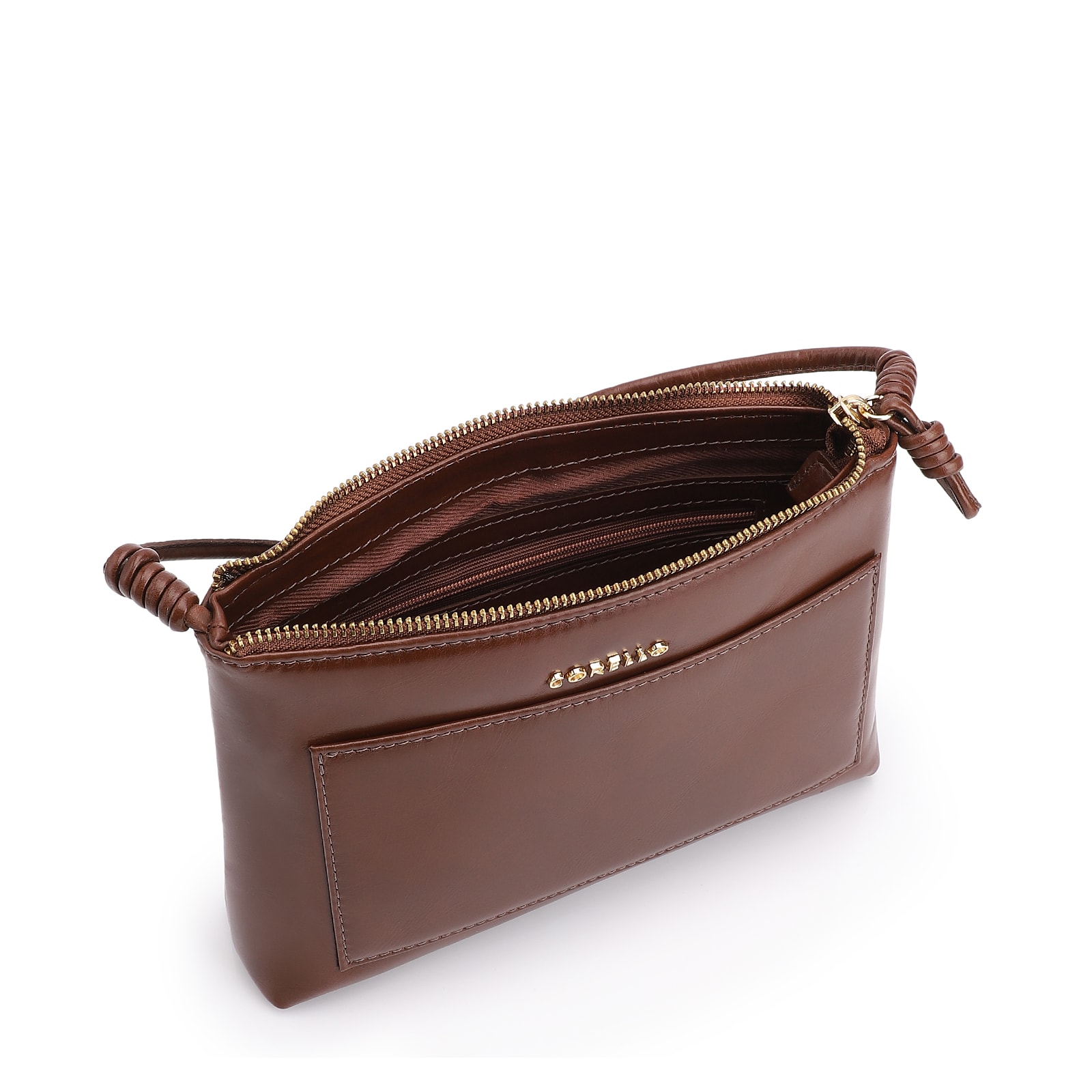 Bolsa Transversal Couro Marrom