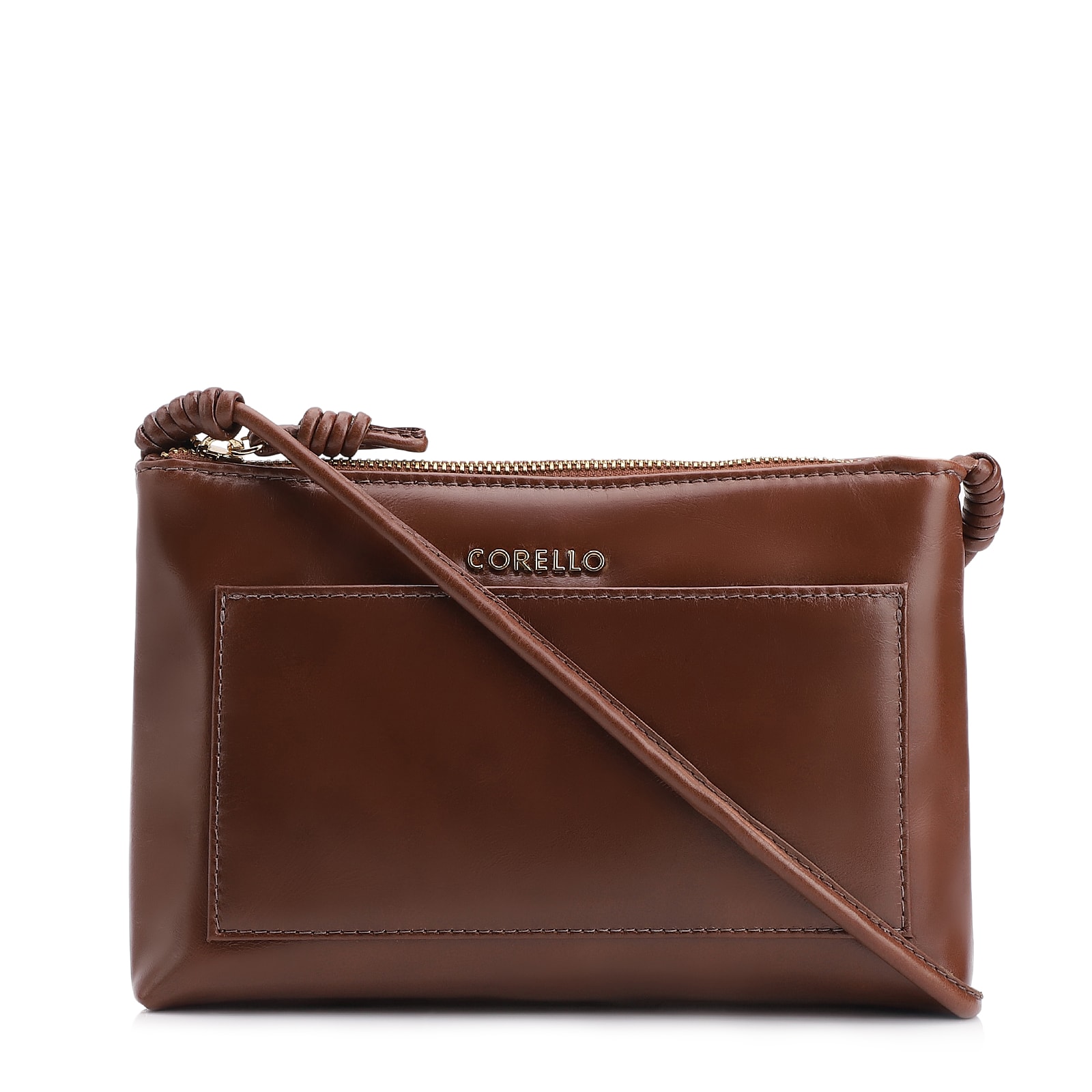Bolsa Transversal Couro Marrom