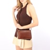Bolsa Transversal Couro Marrom - imagem 2