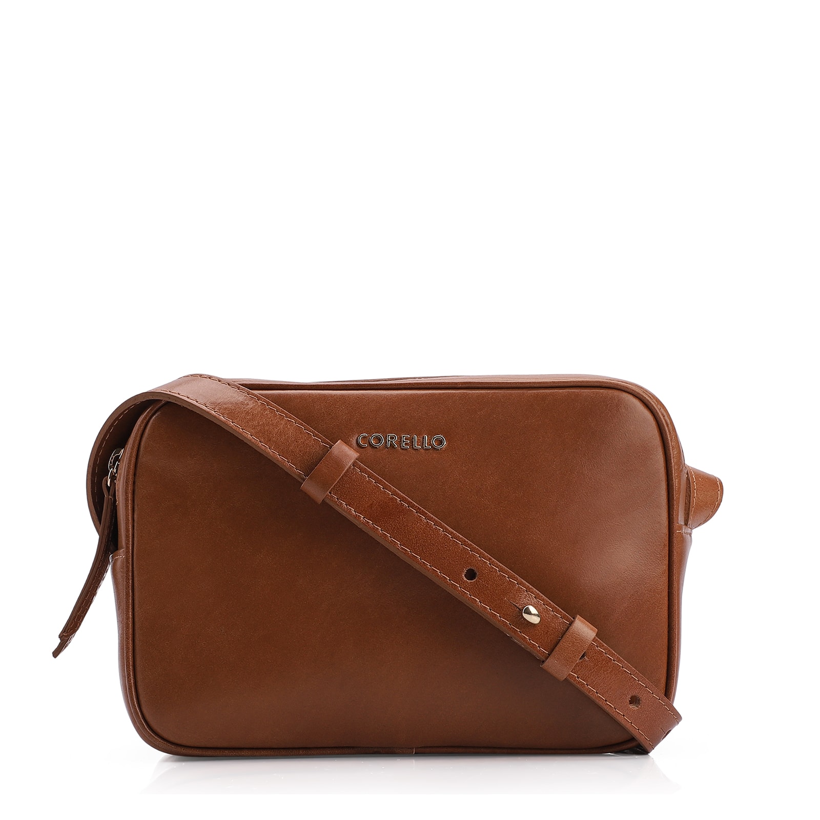 Bolsa Transversal Couro Marrom