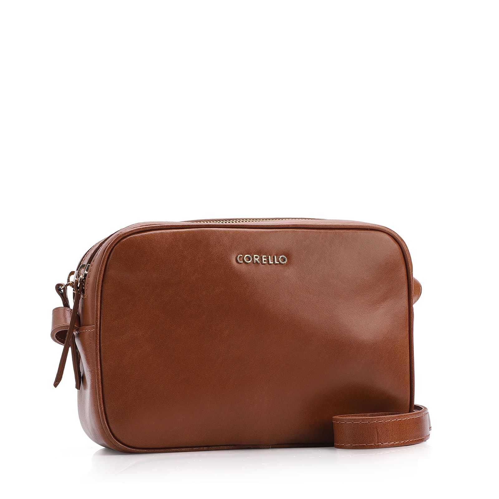 Bolsa Transversal Couro Marrom