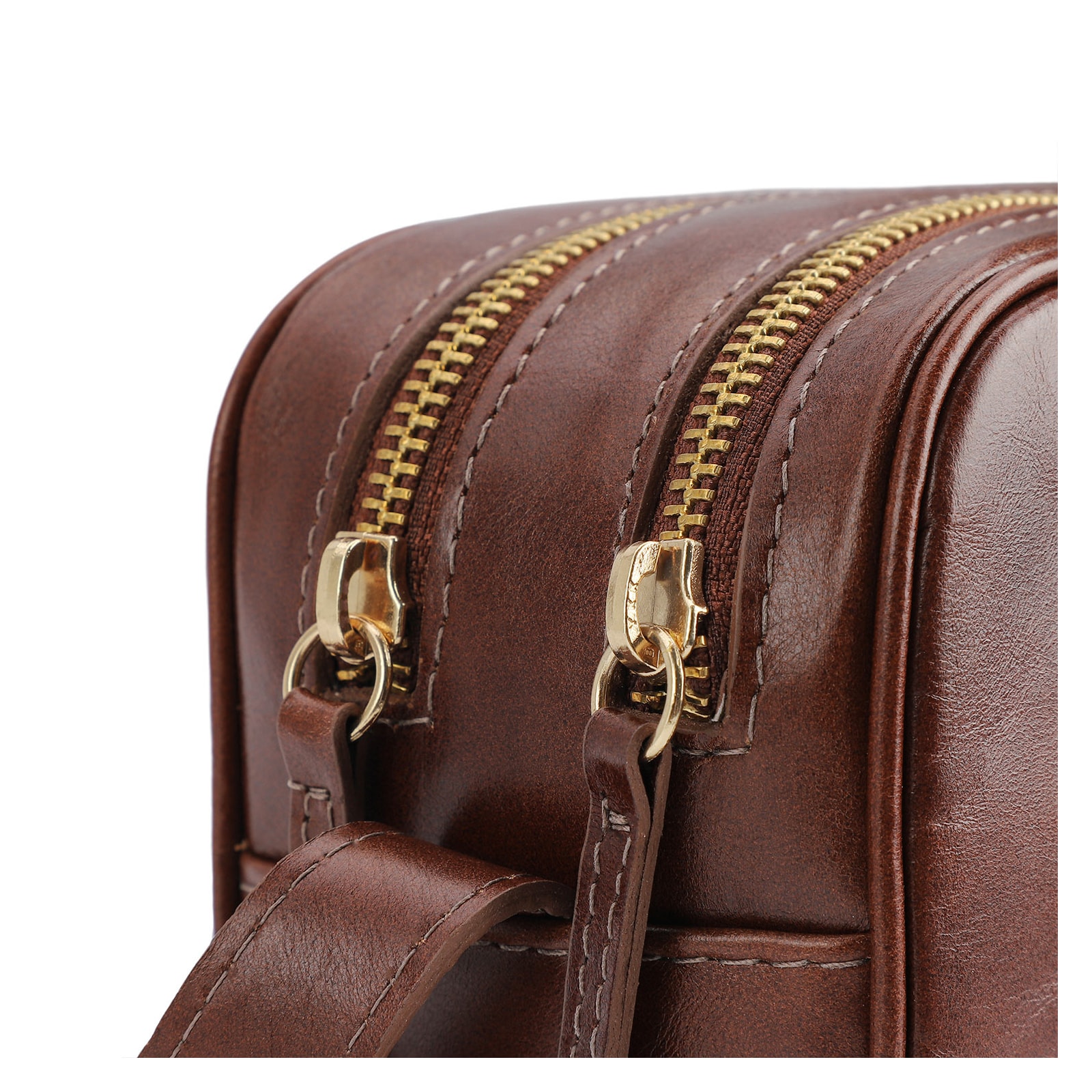 Bolsa Transversal Couro Marrom
