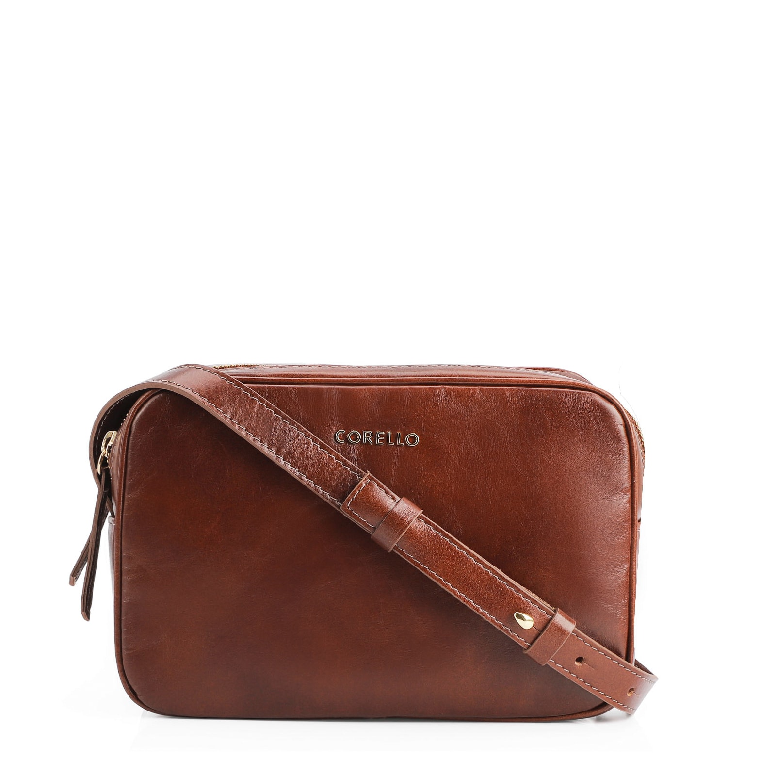 Bolsa Transversal Couro Marrom