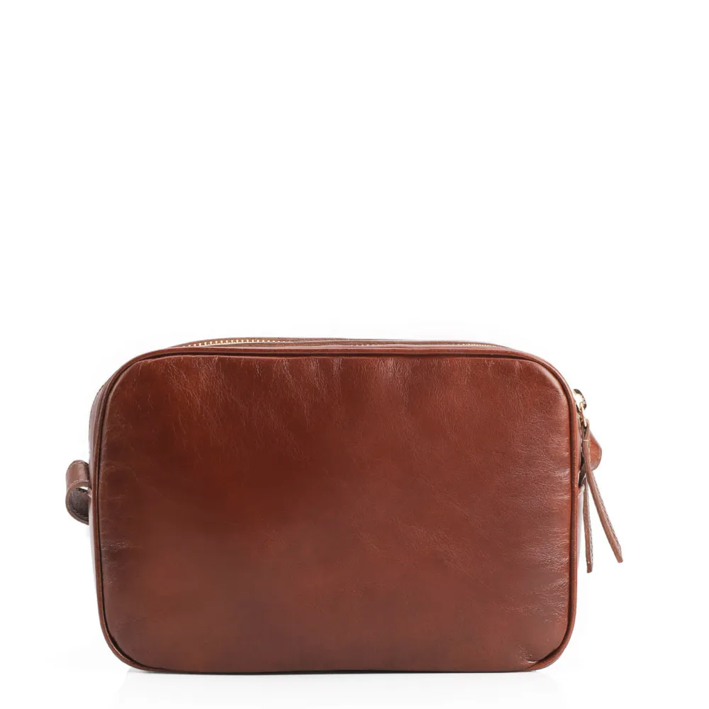 Bolsa Transversal Couro Marrom - imagem 3