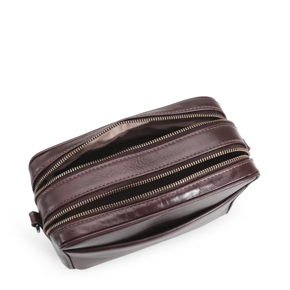 Bolsa Transversal Couro Marrom - imagem 4