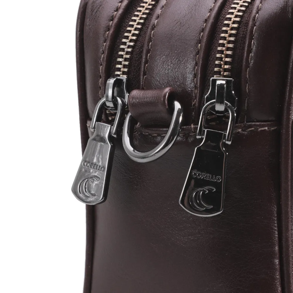 Bolsa Transversal Couro Marrom - imagem 5