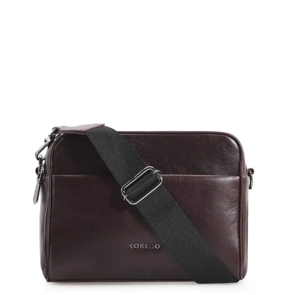 Bolsa Transversal Couro Marrom