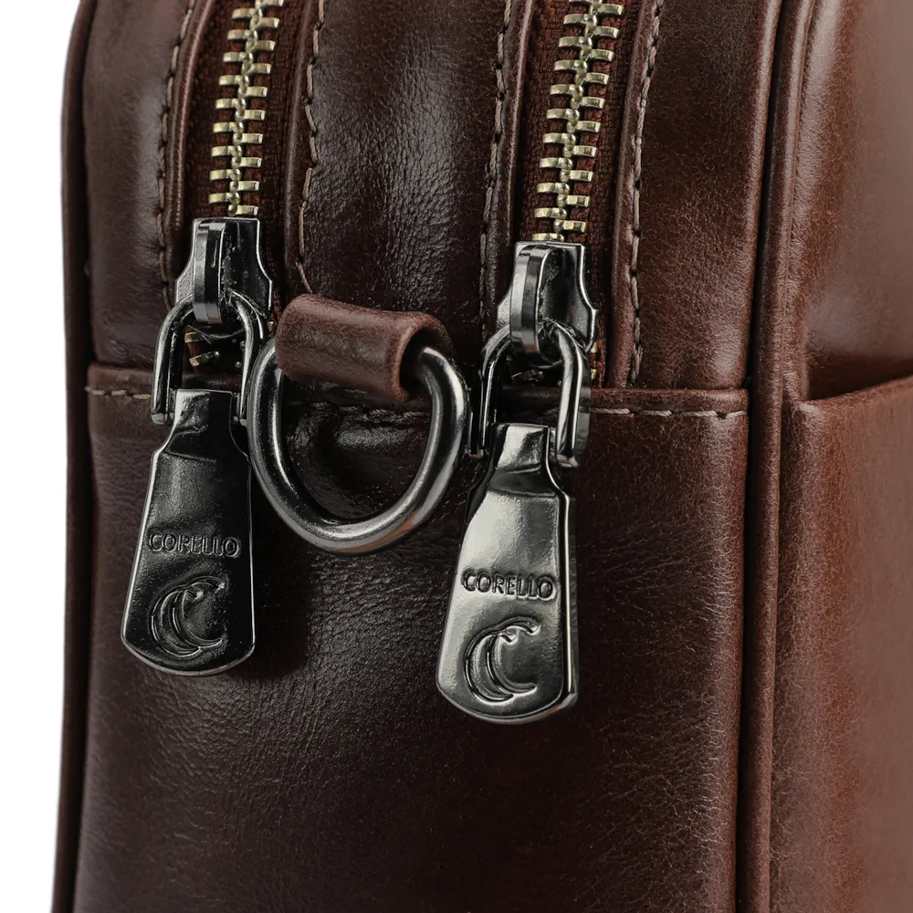 Bolsa Transversal Couro Marrom - imagem 5