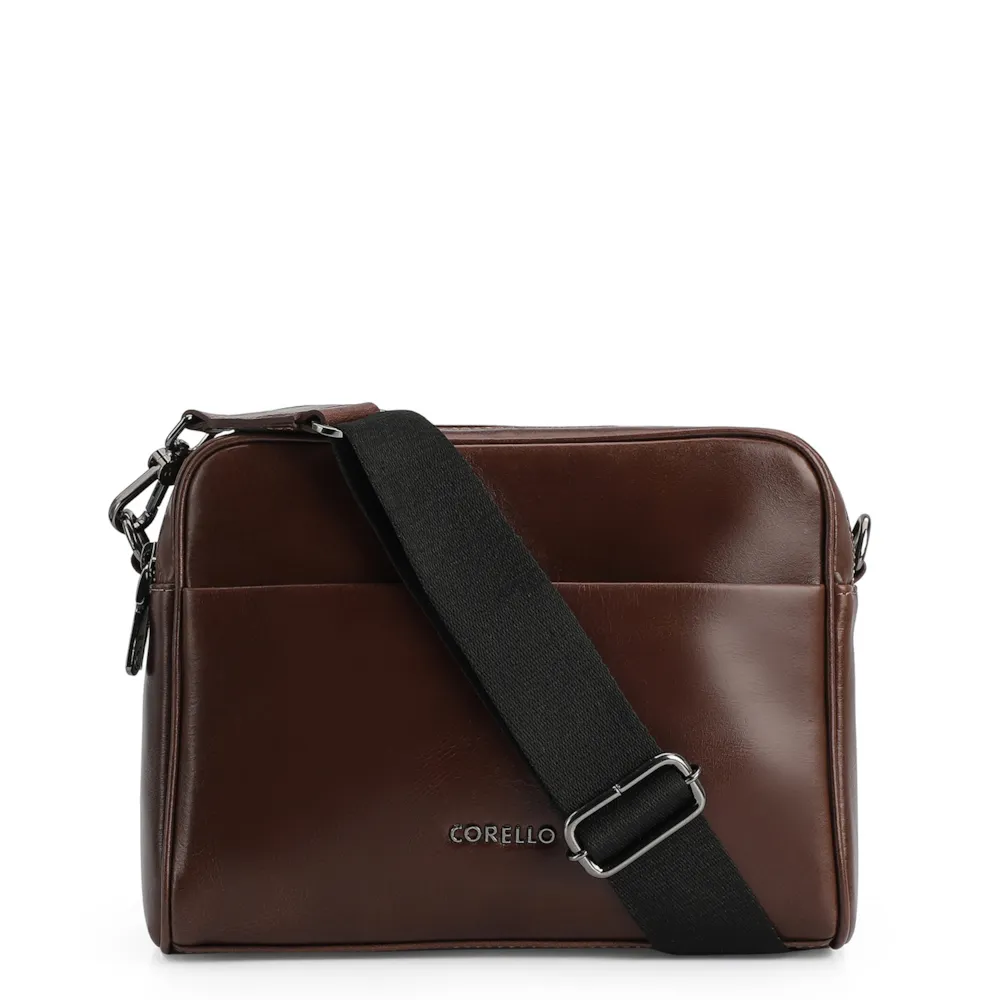 Bolsa Transversal Couro Marrom