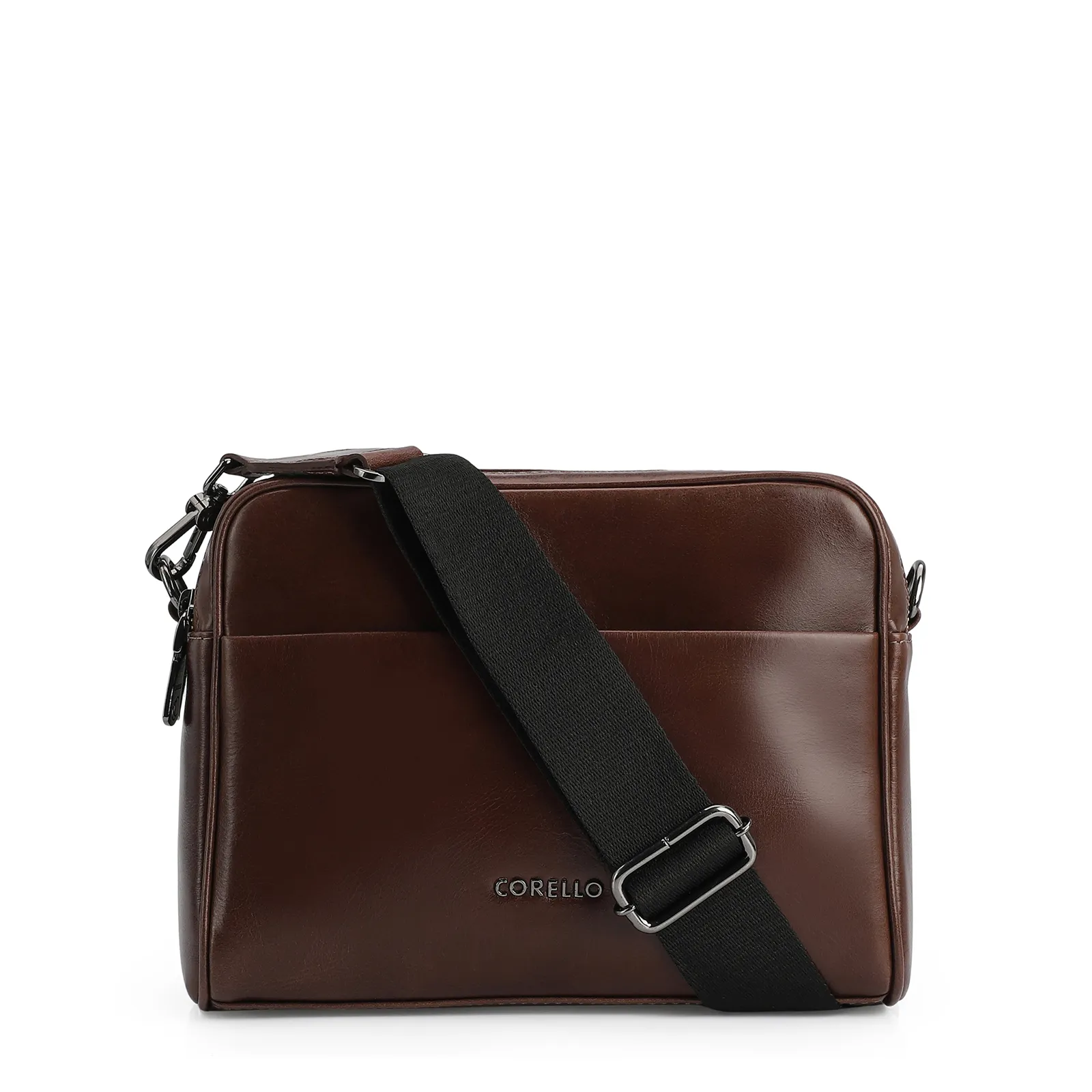 Bolsa Transversal Couro Marrom