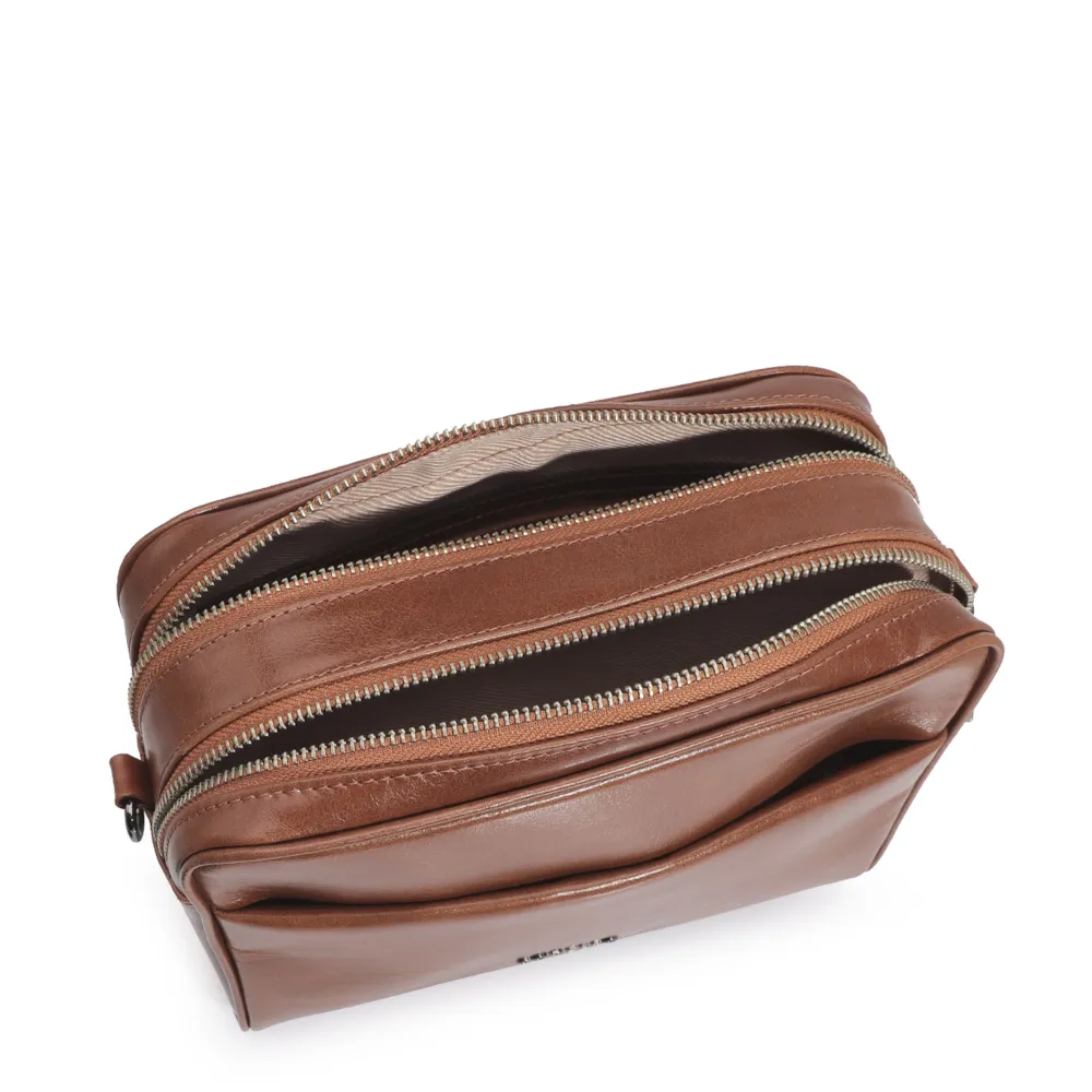 Bolsa Transversal Couro Marrom - imagem 4