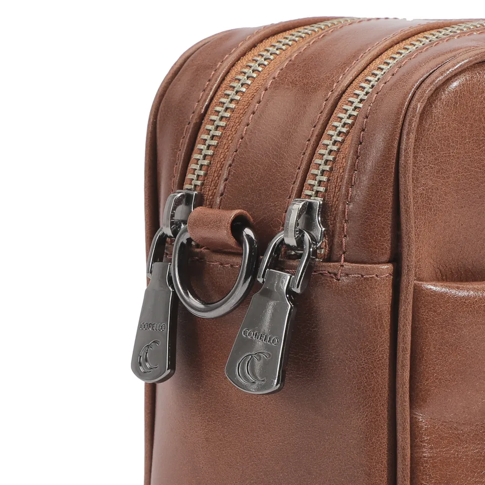 Bolsa Transversal Couro Marrom - imagem 5