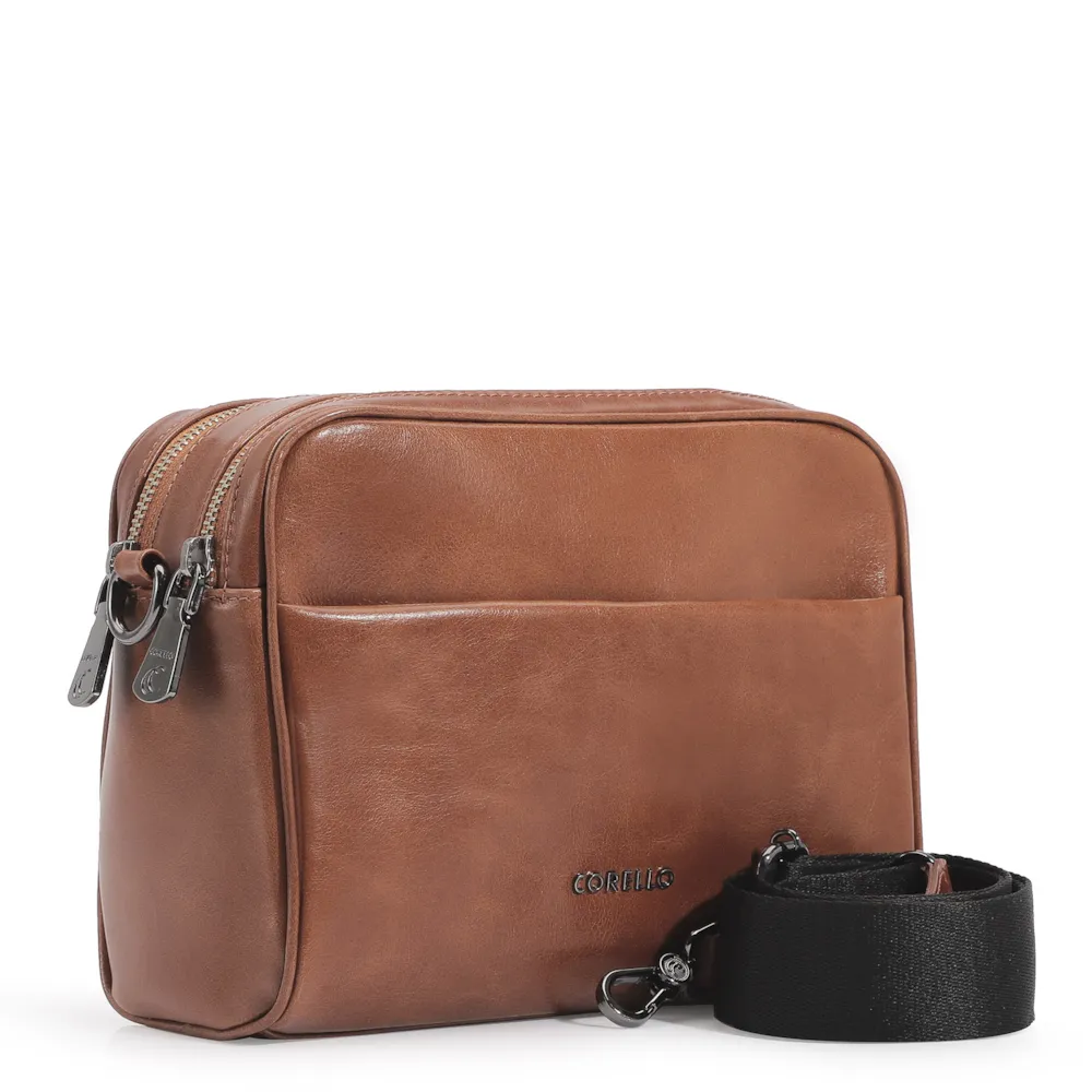 Bolsa Transversal Couro Marrom - imagem 2