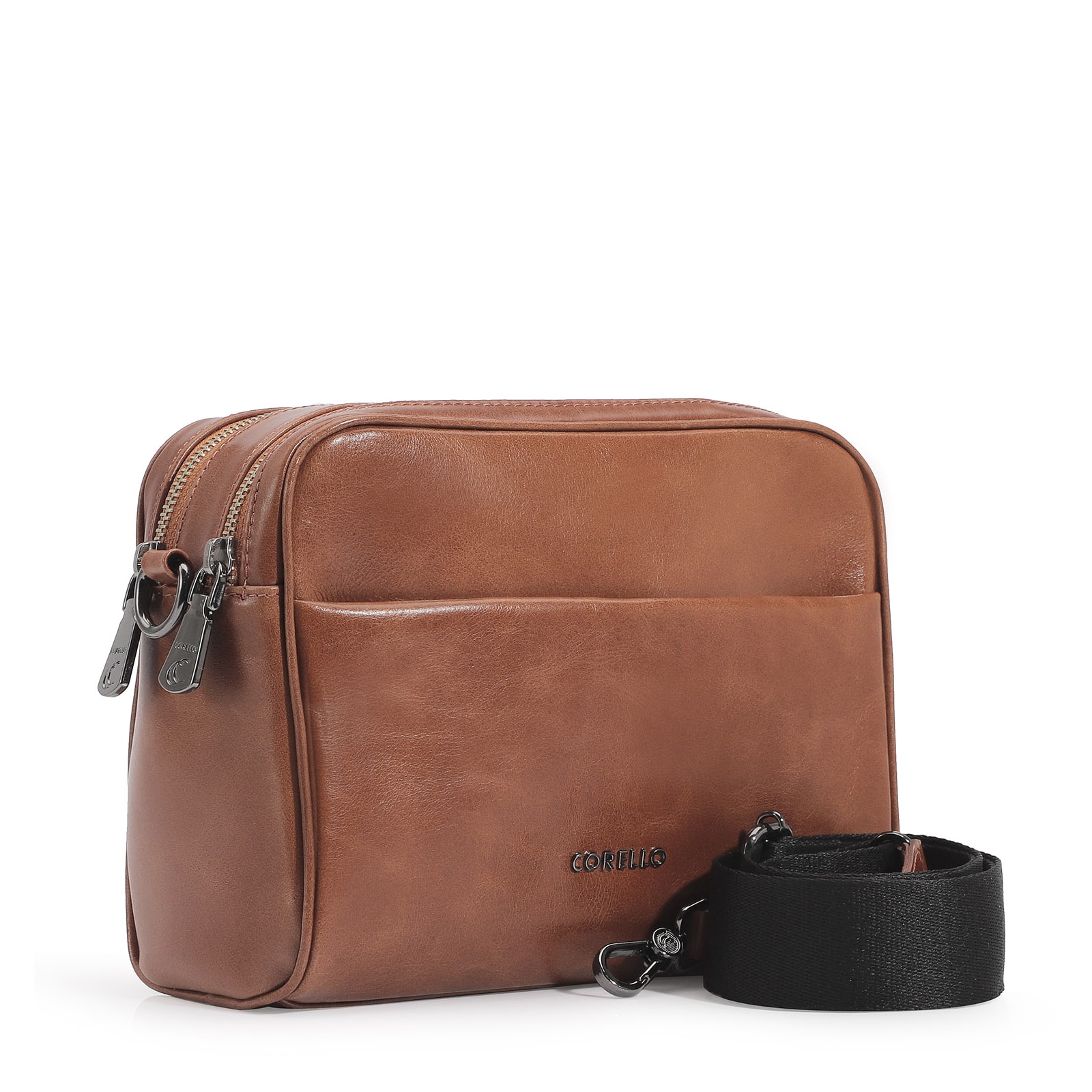 Bolsa Transversal Couro Marrom