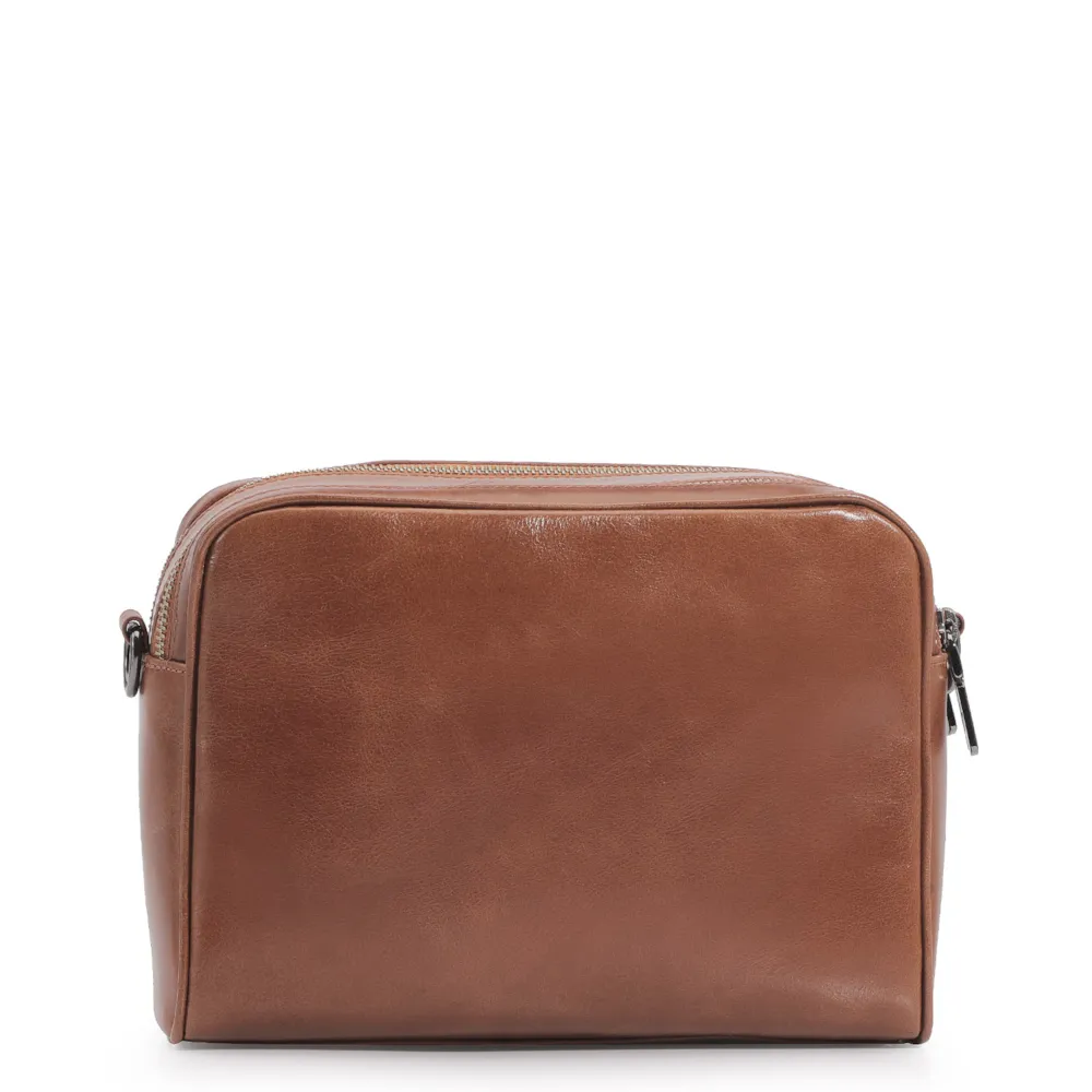 Bolsa Transversal Couro Marrom - imagem 3