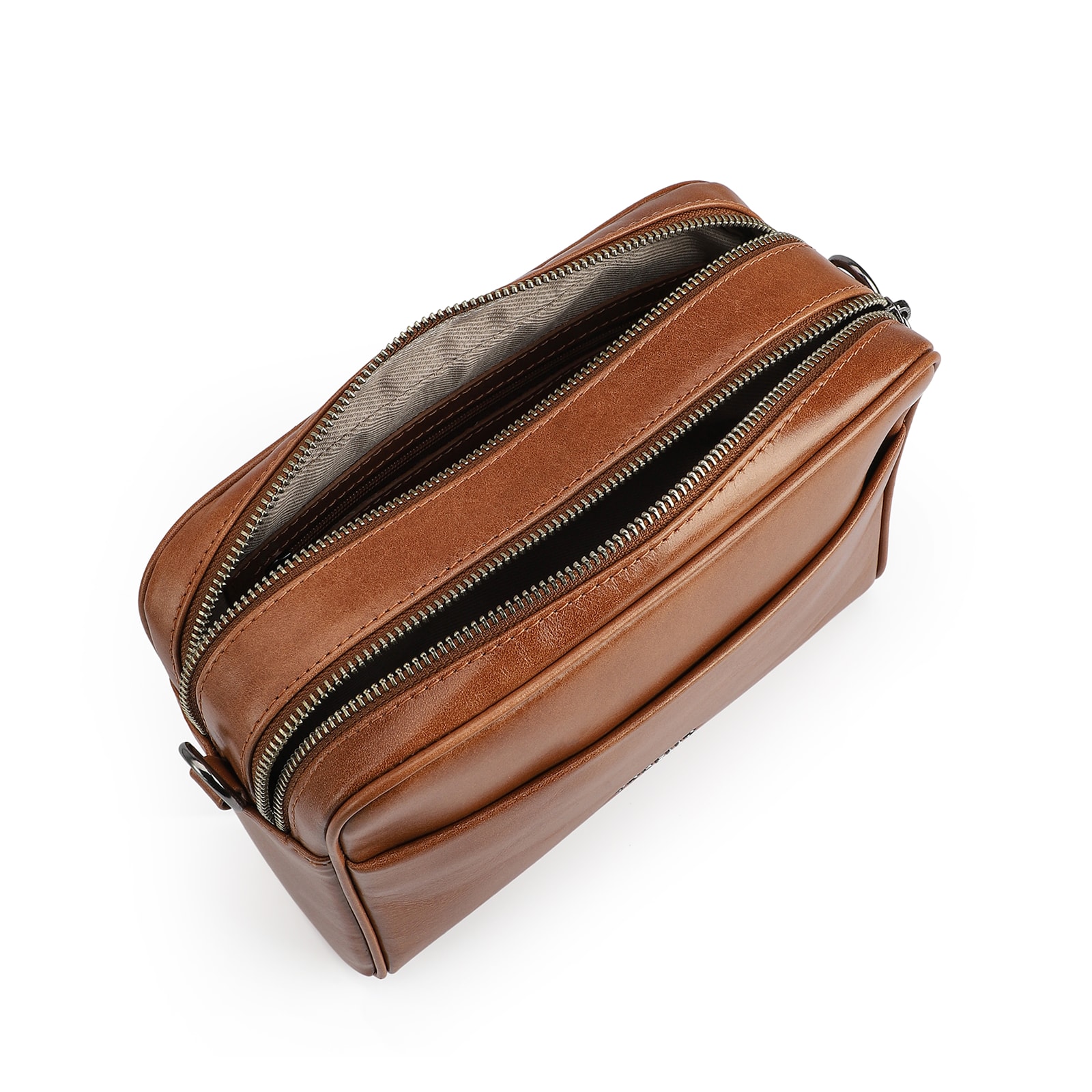 Bolsa Transversal Couro Marrom