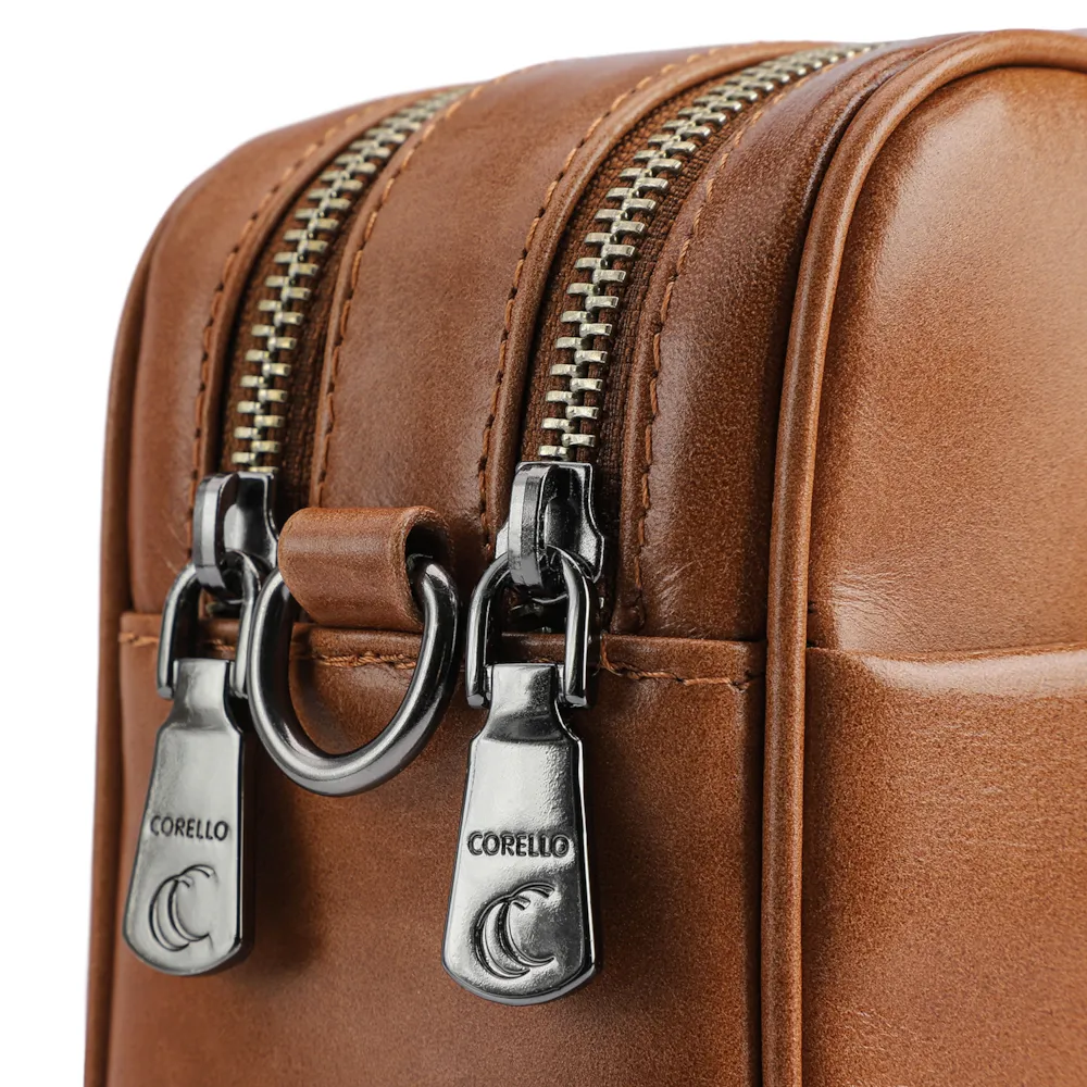 Bolsa Transversal Couro Marrom - imagem 5