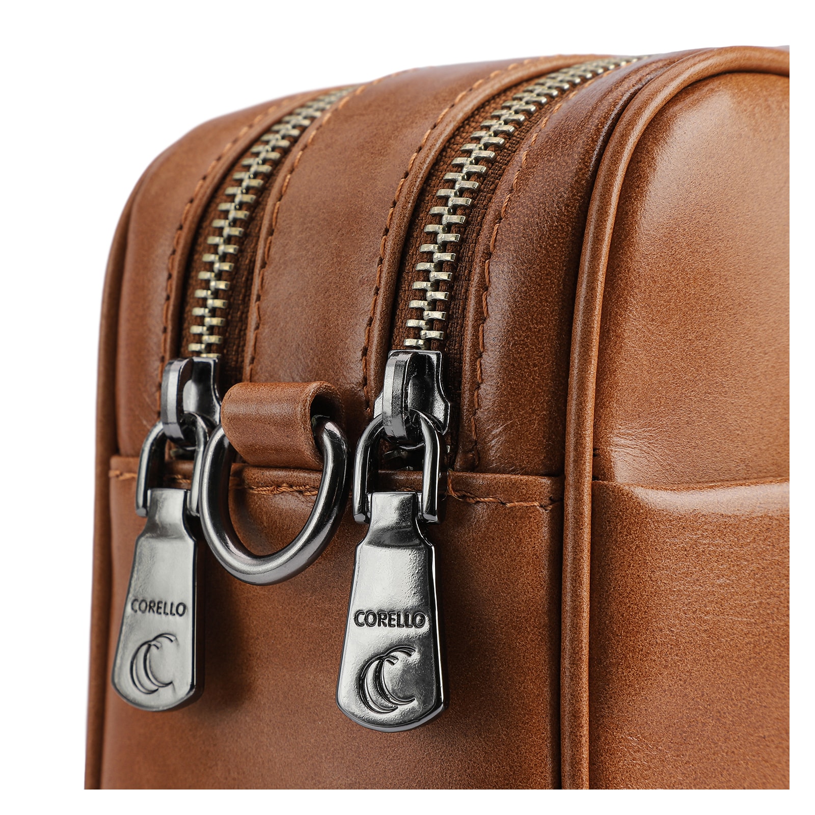 Bolsa Transversal Couro Marrom